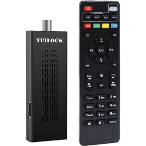 Digital Converter Box for TV, Newest ATSC TV Tuner Hidden Behind TV, TV Recording&Playback, TV Tuner with 1080P HDMI/AV Output, Timer Setting, 2-in-1 Remote
