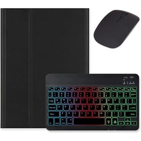 لوحة مفاتيح Kaidisen بإضاءة خلفية لجهاز iPad Pro 11 بوصة (M5/M4) 2025/2024 حافظة مع ماوس وحافظة لوحة مفاتيح ملونة بإضاءة خلفية ملونة RGB قابلة للفصل، أخضر داكن + أبيض in Kuwait