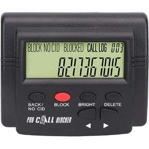 2000 Groups Call Blocker, Large Capacity, LCD Display, Plug and Play, Super Filtering Anti Harassment, Easy to Use for All Landline Phones