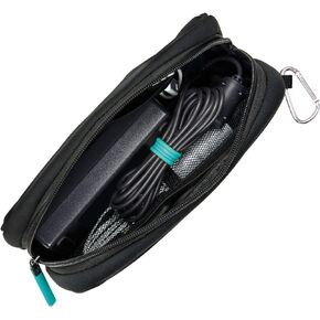 حقيبة Caravan Neoprene من Wrap-It Storage - حقيبة شاحن الكمبيوتر المحمول، وحقيبة ملحقات الإلكترونيات والكمبيوتر المحمول، وسلك طاقة الكمبيوتر وحقيبة الملحقات، وحقيبة السفر أو حقيبة القلم الرصاص، أسود in Kuwait