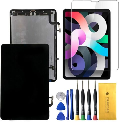 شاشة LCD تعمل باللمس محول الأرقام الجمعية ل 10.9 "باد الهواء 4 A2072 A2324 A2316 A2325 اللمس الزجاجي مع أدوات لاصقة طقم تصليح قسط in Kuwait