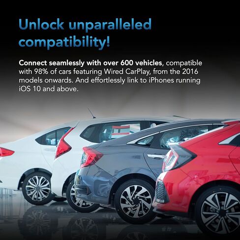 AutoSky Best Wireless CarPlay Converter Micro Edition - لمسة نهائية للبيانو - أصغر محول CarPlay في السوق - قم بتحويل CarPlay السلكي من المصنع إلى لاسلكي in Kuwait