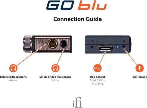 iFi GO blu – Portable Bluetooth 5.1 Headphone Amplifier with 4.4mm & 3.5mm Headphone outputs in Kuwait