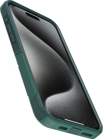 حافظة OtterBox لهاتف iPhone 15 Pro MAX (فقط) من سلسلة Commuter - سوداء، نحيفة وقوية، صديقة للجيب، مع حماية للمنافذ in Saudi Arabia