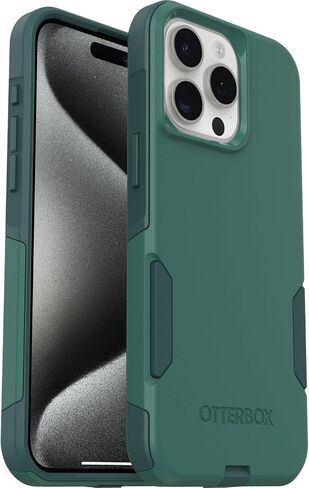 حافظة OtterBox لهاتف iPhone 15 Pro MAX (فقط) من سلسلة Commuter - سوداء، نحيفة وقوية، صديقة للجيب، مع حماية للمنافذ in Saudi Arabia