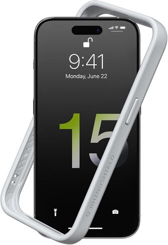حافظة RhinoShield Bumper متوافقة مع [iPhone 15 Pro Max] | CrashGuard - غطاء حماية بتصميم نحيف ممتص للصدمات 3.5 متر / 11 قدم للحماية من السقوط - أسود in Saudi Arabia