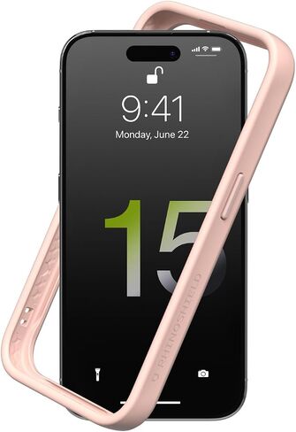 حافظة RhinoShield Bumper متوافقة مع [iPhone 15 Pro Max] | CrashGuard - غطاء حماية بتصميم نحيف ممتص للصدمات 3.5 متر / 11 قدم للحماية من السقوط - أسود in Saudi Arabia