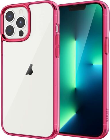 JETech Case for iPhone 13 Pro 6.1-Inch, Non-Yellowing Shockproof Phone Bumper Cover, Anti-Scratch Clear Back (Alpine Green) in Saudi Arabia