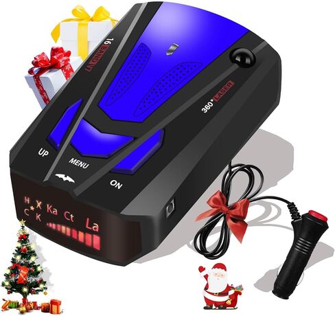 Newly Driving Aids for Cars, V7 Radar/Detector with City/Highway Mode, Long Range Tracking, Led Display, Ideal Gift for Cars (Blue) in Saudi Arabia