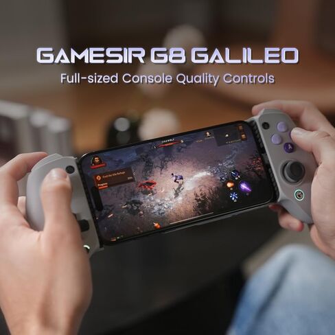 وحدة تحكم الألعاب المحمولة GameSir G8 Galileo Type-C لسلسلة Android وiPhone 15 (USB-C)، لوحة ألعاب التوصيل والتشغيل مع عصا التحكم بتأثير Hall/مشغل Hall، ومقبس صوت 3.5 مم in Saudi Arabia