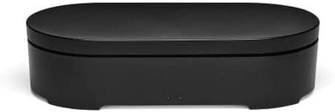 Lexon Oblio Box - Black UV Sanitizer Box - Qi-Compatible UV-C Light Sanitizer with 10W Wireless Charger - Can be Used for Watches, Jewelry, & Glasses in Saudi Arabia
