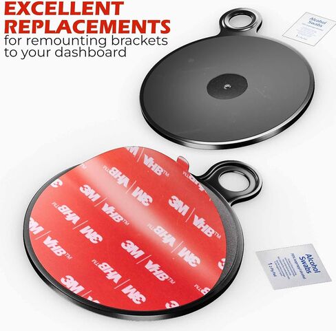 Dashboard Pad Mounting Disk for Suction Cup Mount - 3M Dashboard Sticky Pad for Car Phone Holder - Ultra Sticky Adhesive Replacement Disc for Garmin Dash Cam, GPS, iOttie Car Mount - 75mm 2-Pack in Saudi Arabia