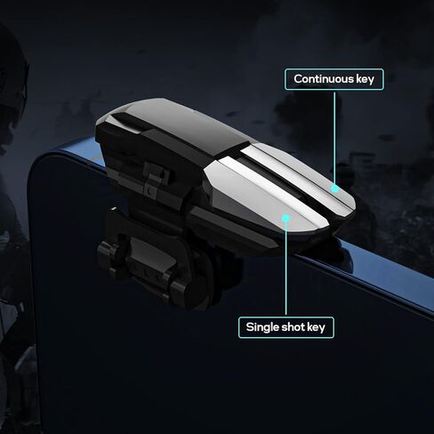 1 Pair Mobile Gaming Triggers,compatible with PUBG/Fortnitee Mobile/ Call Of Duty Mobile, L1R1 Knives Out/rules Of Survival Trigger Sensitive Shoot And Aim Trigger compatible with android & iphone in Kuwait