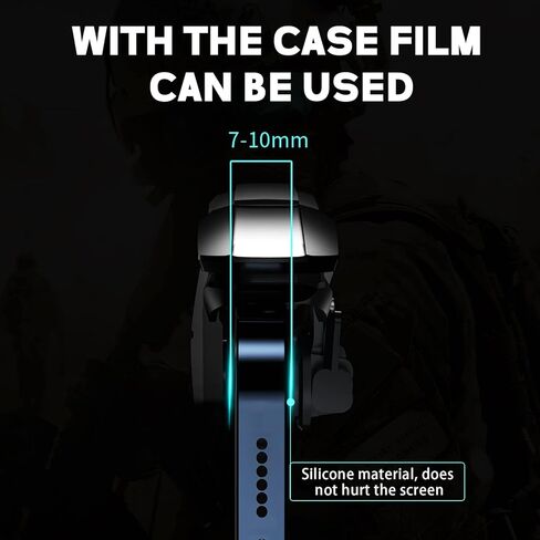 1 Pair Mobile Gaming Triggers,compatible with PUBG/Fortnitee Mobile/ Call Of Duty Mobile, L1R1 Knives Out/rules Of Survival Trigger Sensitive Shoot And Aim Trigger compatible with android & iphone in Kuwait