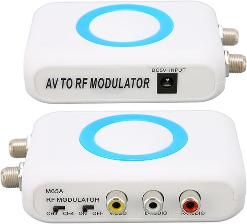 M65A NTSC مغير الترددات اللاسلكية الرقمية، R CA إلى المغير RF محول محوري RF، محول مزيل التشكيل HD VHF الاحترافي لنظام CATV، موصل أنثى F in Kuwait