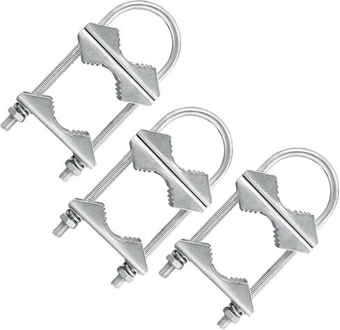 Double Antenna Mast Clamp V Jaw Block with U Bolts, Heavy Duty Mast to Mast Mount Bracket Kit for Outdoor Antenna 6 Sets in Saudi Arabia