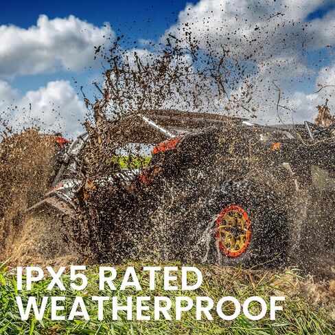 BOSS Audio Systems BRT26RGB ATV UTV Sound Bar System - 26 Inches Wide, IPX5 Rated Weatherproof, Bluetooth Audio, Amplified, 4 inch Speakers, 1 Inch Tweeters, USB Port, RGB Multicolor Illumination in Kuwait