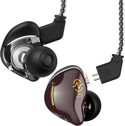 CCZ USB C Headphones in Ear Monitor Wired Earbud, 1DD HiFi Bass Immersive Sound Usbc Earphones, for Samsung S23 FE S22/ iPhone 15(Plus/Pro/Pro Max) CCZ Coffee Bean (Black Mic-Type C) in Kuwait