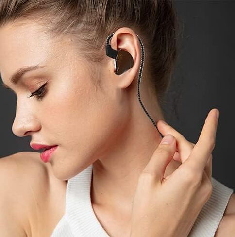 CCZ USB C Headphones in Ear Monitor Wired Earbud, 1DD HiFi Bass Immersive Sound Usbc Earphones, for Samsung S23 FE S22/ iPhone 15(Plus/Pro/Pro Max) CCZ Coffee Bean (Black Mic-Type C) in Kuwait