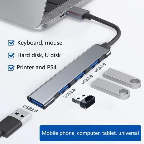 موزع USB 3.0 بـ 4 منافذ، موزع USB لأجهزة الكمبيوتر المحمول، موزع USB متعدد النحافة للغاية لأجهزة الكمبيوتر المحمول، وXbox، ومحرك الأقراص المحمول، ووحدة التحكم، والأقراص الصلبة، والطابعة، والكاميرا، ولوحة المفاتيح، والماوس، وغيرها in Kuwait