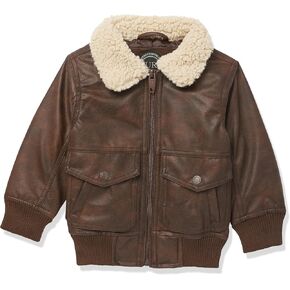 URBAN REPUBLIC Boys Faux Leather Aviator Jacket