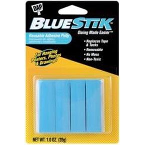 Dap Blue Stik Reusable Adhesive Putty 1 Ounce 1201 (6-Pack)