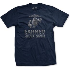 قميص مشاة البحرية الأمريكية من أجل الحياة | قميص مشاة البحرية | معدات USMC مرخصة رسميًا | تي شيرت بقبة دائرية من مشاة البحرية للرجال