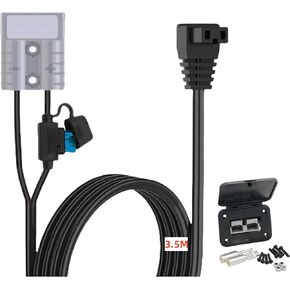 CNImpetus1.8m Power Cable Cord Lead with SB50 50A Plug for Refrigerator 12V Fridge Freezers RV Refrigerator Portable Refrigerator/Freezer Compressor Electric Cooler