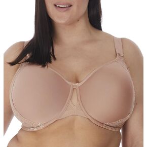 Elomi Women Plus Size Underwire Full Cup Banded Bra, Black, 36FF