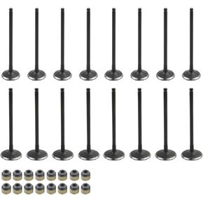 8 Intake Valves & 8 Exhaust Valves & 16 Valve Steam Seals Kit Compatible with Acura Honda 2.0L 2.3L 2.4L K20A3 K20Z3 K23A1 K24A Replace 14711-PNL-E00,14711-PNA-000,14721-PNA-000