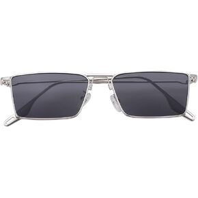 Rectangular Sunglasses with Metal Frame for Women and Men