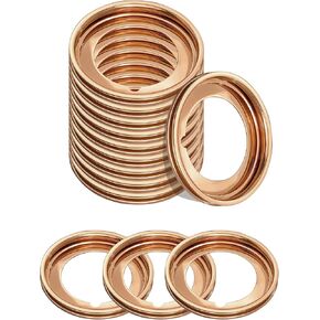20pcs Oil Drain Plug Gasket Washer Crush Seal,Crush Washer Oil Drain Plug,Car Accessories Oil Drain Plug Washer Engine Crush Washer,Engine Oil Plug Crush Washers,Replace OEM 11026-JA00A