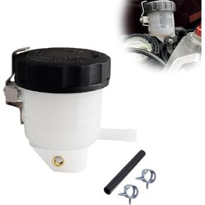Motorcycle Brake Fluid Reservoir Front Tank Oil Cup Compatible with ZX6R ZX10R ZX14R Z1000 Ninja GSXR 600 750 1000 SV650 YZF R1 R6