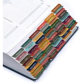 Bible Tabs for Women, Men, Kids, Bible Index Tabs, 90 Large Print Laminated Labels for 66 Books, 24 Customizable, Easy to Read Dividers, Scripture Navigation, Boho Theme