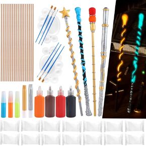 53 PCS Wizard Magic Wand Making Kit DIY Crafts for Kids Adult Wizard Wand Birthday Party, Christmas, Halloween Party Favors