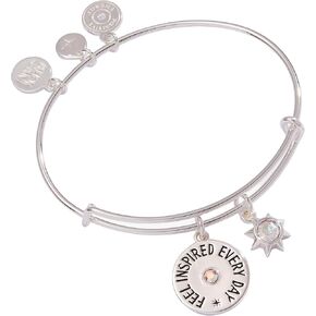 Alex and Ani 'Feel Inspired Every Day' Mantra Charm Bangle