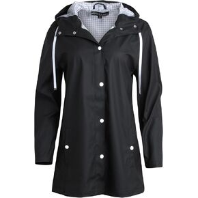 Big Chill Women's Rain Coat - Lightweight Waterproof Hooded Slicker Jacket - Weather Resistant Anorak for Women (S-XL, 1X-3X)