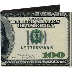 Buckle-Down Men's Standard Canvas Bifold Wallet Money, 4.0" x 3.5"