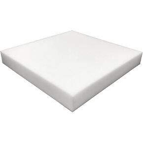 Foamma 3" x 28" x 28" High Density Upholstery Foam Padding for Cushions and Seat Repair, Thick-Custom Pillow, Chair, and Couch Cushion Replacement Foam, Craft Upholstery Supplies