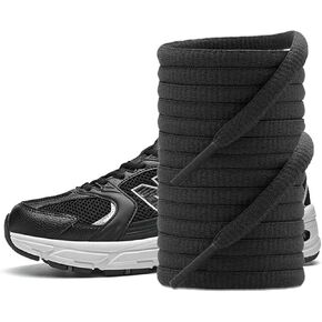UamGlsob Oval Shoe Laces for New Balance Sneakers, 1/4"(6mm) Shoelaces Strings Replacement for Lace-up Walking Running Shoes
