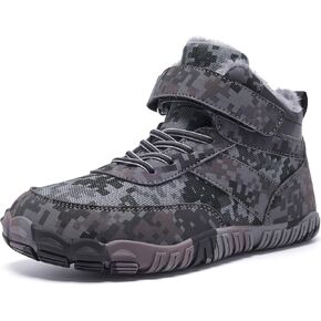 Boys Winter Boots Camouflage Snow Warm Faux Fur Lined Water-Resistant Shoes (Little Kid/Big Kid)