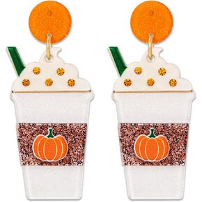 Halloween Earrings for Women Halloween Pumpkin Ghost Dangle Earrings