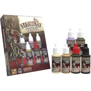The Army Painter Zombicide: Green Horde Acrylic Paint Set, 6 Craft Paints for Cool Mini Black Plague and Green Horde Boardgame - Acrylic Paint Bulk, Wargames Miniature Model Art Paints