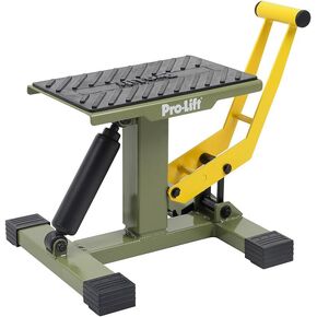 Pro-Lift Dirt Bike Stand Lift– 440 lbs Capacity and Hydraulic Motorcycle Jack Lift Operation, Adjustable Height Hoist Table, for Dirt Pit Bike Repair, Maintenance, Dirt Bike Accessories