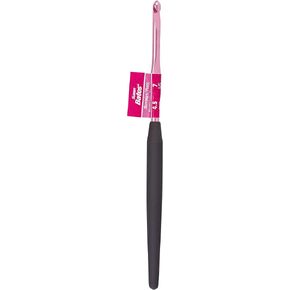 CJ BATES & SONS Size 7/4.5mm Susan Bates Silvalume Soft Ergonomic Aluminum Crochet Hook
