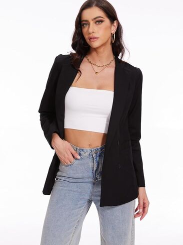 Beautiful Nomad Women's Cotton Linen Blazer Long Sleeve Fall Fashion Casual Work Office Jackets in Saudi Arabia