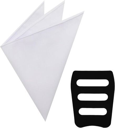 Mens Handkerchiefs with Pocket Square Holder, Cotton Handkerchiefs for Men with Color Border(4 Colors) in Kuwait