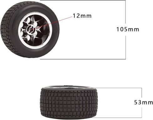 قطع غيار سيارات موديل R/C، مجموعة عجلات إطارات بمقياس 1/16 1/18 لسيارة Losi Racing Losi Mini 8ight F1، قطعتان in Saudi Arabia