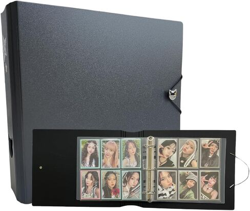 K-KEEP [A5 Extra Wide] 6 Pocket/5 Pocket Binder - [1.5 Inch] - [Minimalist Series] - D-Ring Compact Beginner Friendly Kpop Photocard Collector Binder for OT5 or OT6 Collector (Icy Blue) in Saudi Arabia