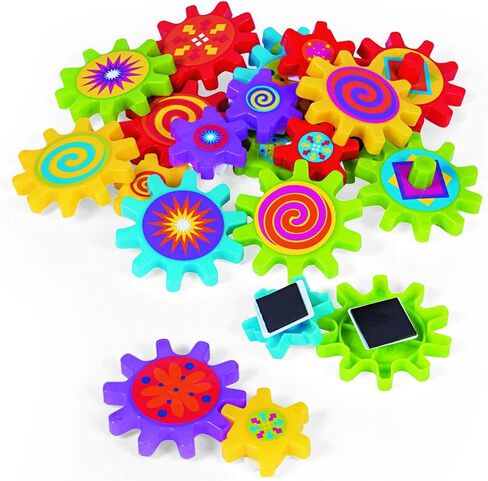 Fun Express 22 Pieces 4 Inch Spinning Gear Magnets, Fridge or Whiteboard Toys, Exploration and Educational Toys, Multicolor in Saudi Arabia